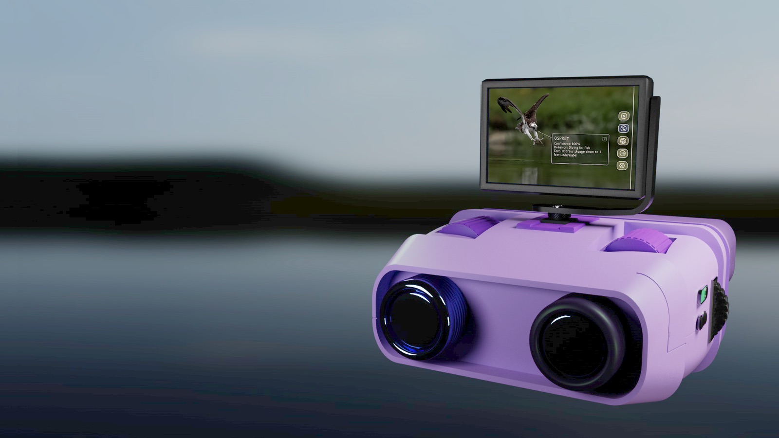 Scout One camera binoculars render